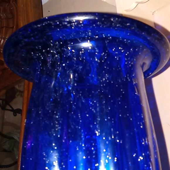 1940s Murano hand blown glass cobalt blue vase - Picture 4 of 5